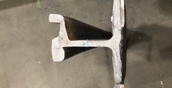 Result of a fracture test for welding analysis Result of a fracture test for welding analysis